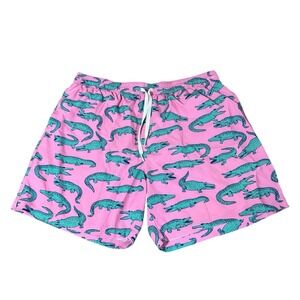 Chubbies The Glades 5.5" Classic Swim‎ Trunks Pink Green Men's Size XXL